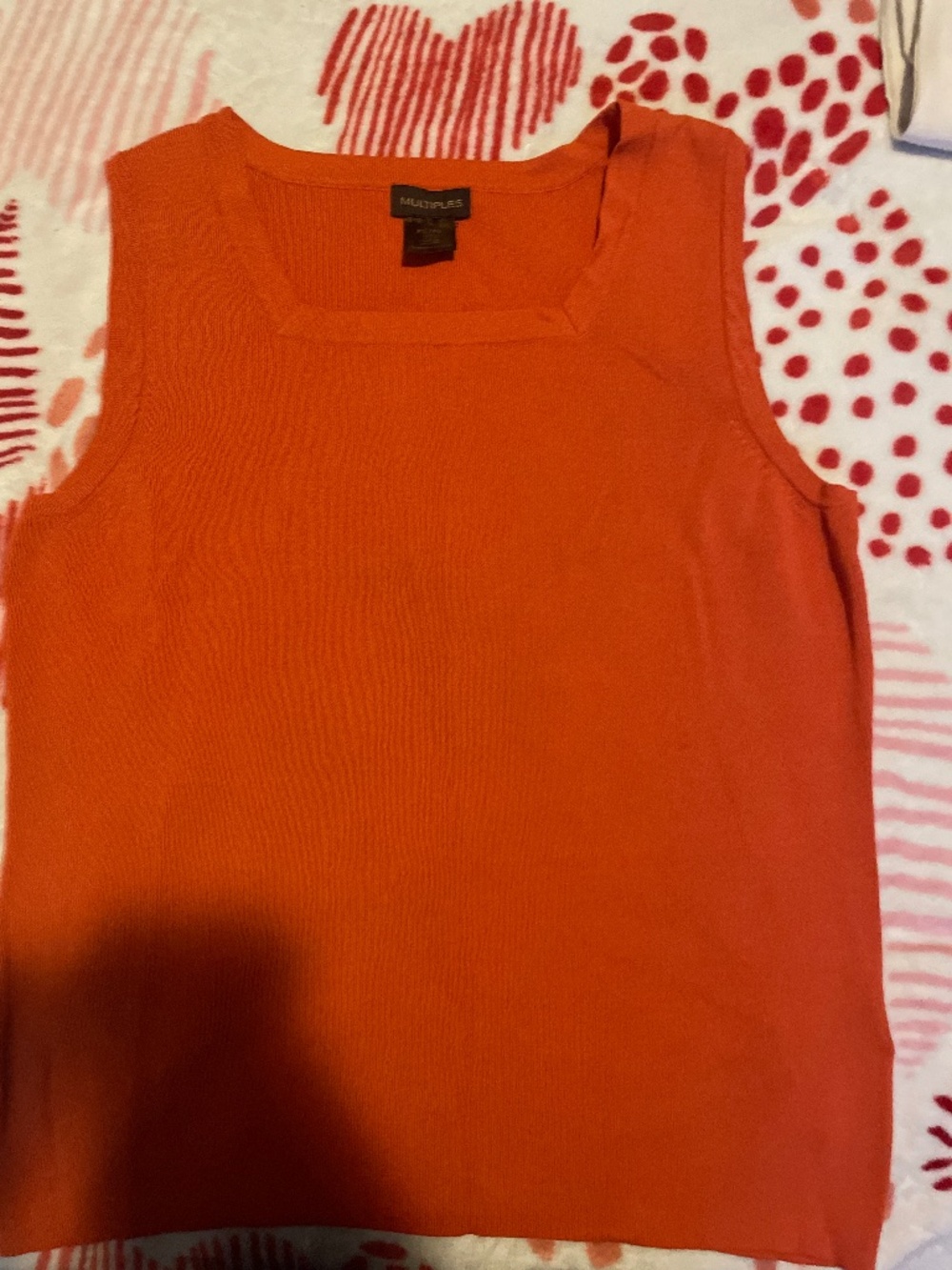 Orange tank top